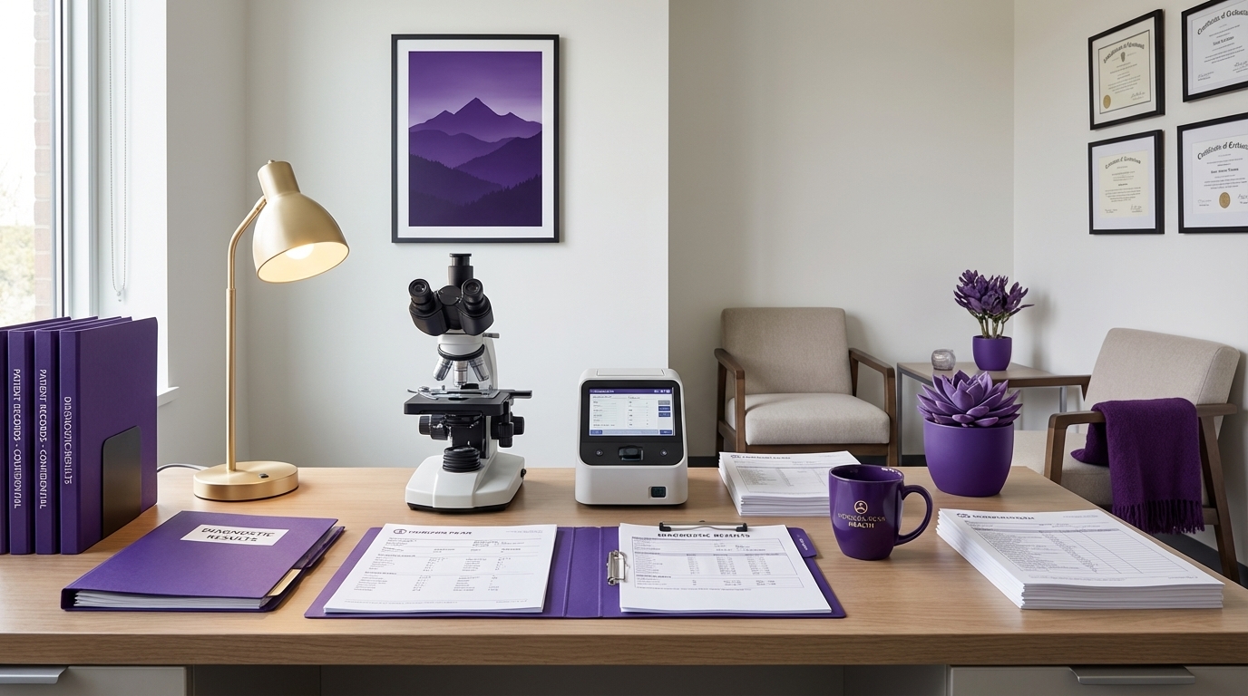 Diagnostic psychiatry investigation and lab testing workspace