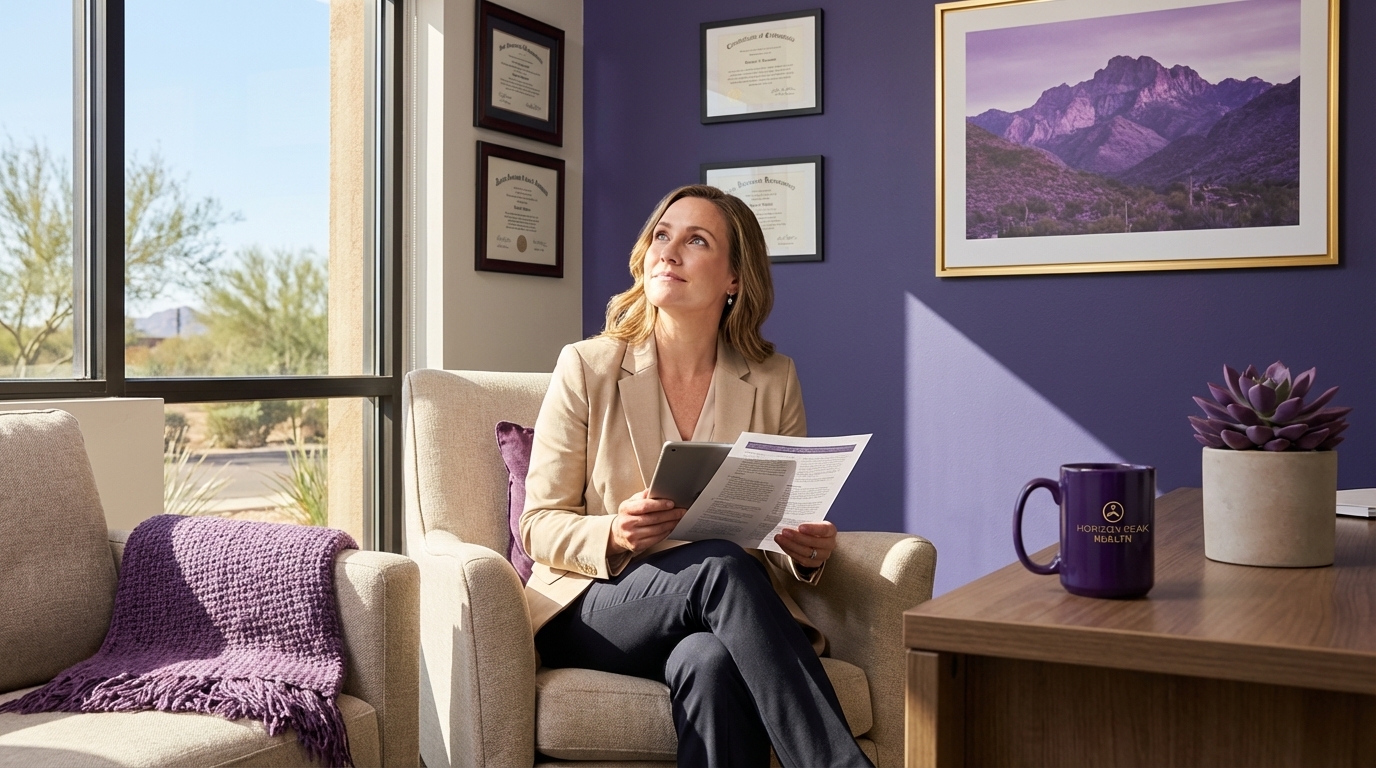 Patient reviewing medications with provider