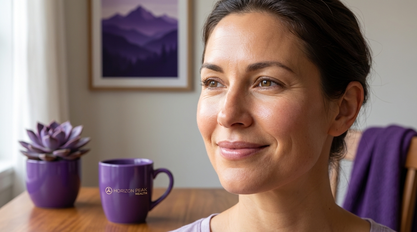 Patient with natural, refreshed appearance after PRF treatment