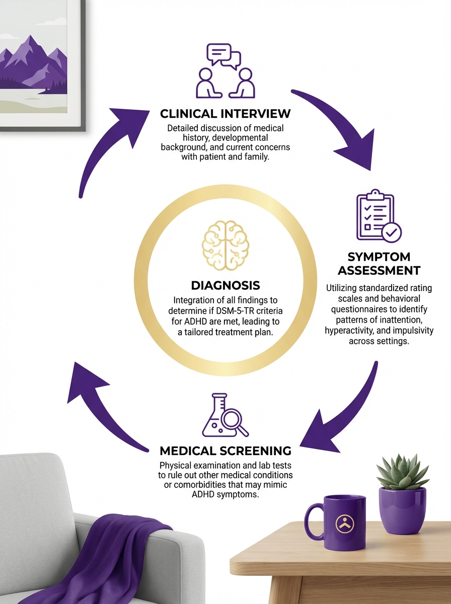 ADHD evaluation process: Thorough evaluation, medical investigation, and personalized treatment