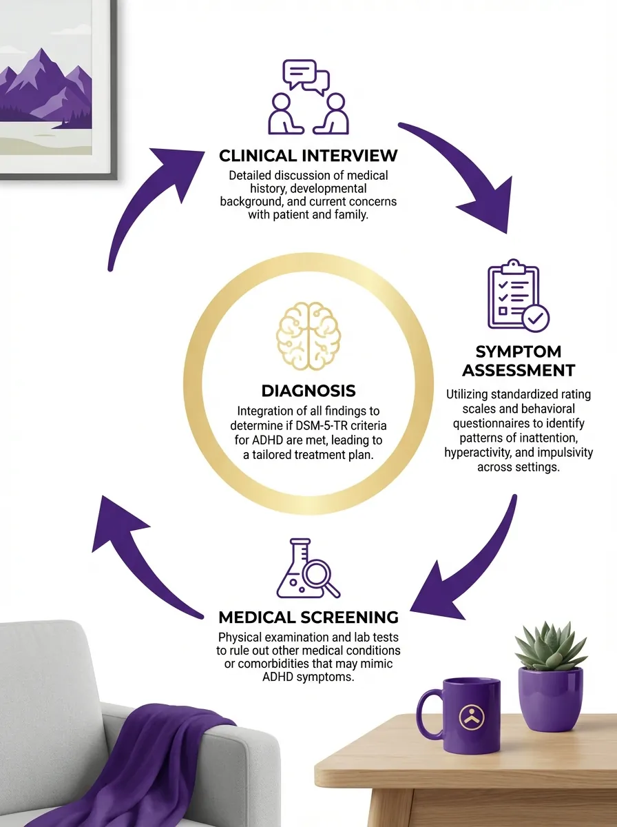 ADHD evaluation process: Thorough evaluation, medical investigation, and personalized treatment