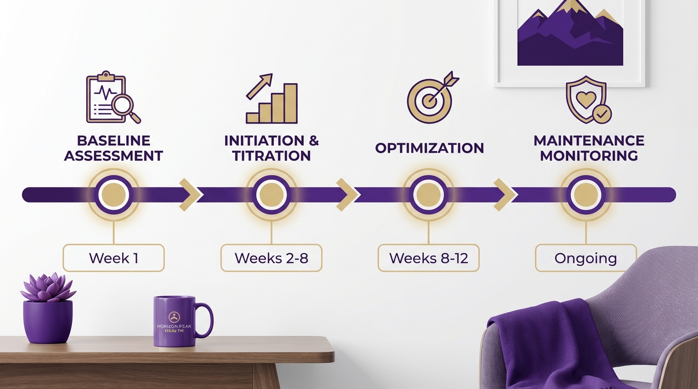 Medication optimization timeline and approach